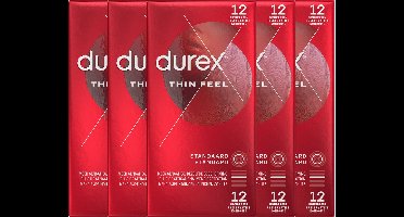 Durex - Condooms - Thin Feel - 6x12 stuks - Voordeelverpakking