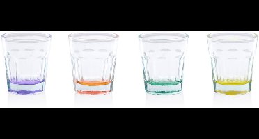 alpina Set Van 4 Gekleurde Borrelglaz