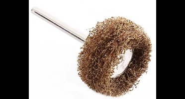 3 Stuks - Multitool schuurpolijstschijf #180 Ø25mm inclusief standaard opspandoorn Ø3,2mm voor Dremel - Polijsten - Schuren - Staal - Aluminium - Hout