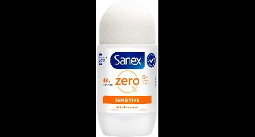 Sanex Deodorant Roller Zero% Sensitive Skin - 3 x 50 ml - Voordeelverpakking