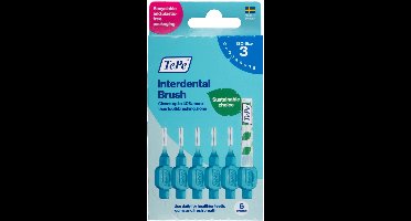TePe Interdentale Ragers Original 0,6 mm Blauw - 3 x 6 stuks - Voordeelverpakking