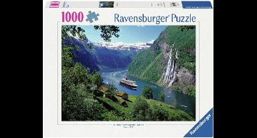 Ravensburger puzzel landschap Noors Fjord - 1000 stukjes legpuzzel.