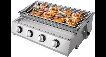 Gas bbq - buitenkeuken - RVS - Barbecue - barbeque - barbecues - gas - familie - eten gezelligheid