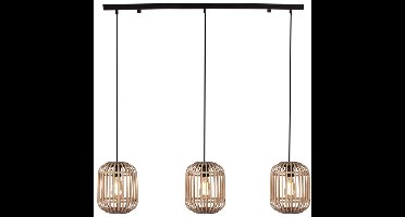 Various Woven Hanglamp - 3 lichts - Beige/ Natur - Natuurlijk & stijlvol design voor boven de eettafel