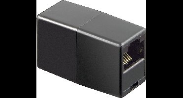 S-Impuls RJ45 - RJ45 8-aderige ISDN telefoon koppelstuk / zwart