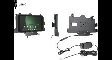 houder/lader Samsung Gal. TAB Active3/5 + USB A/C poort, Molex