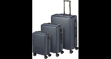 McGregor SoHo Kofferset - 3-Delige Set met 4 Dubbele Zwenkwielen en TSA-Slot - Navy - 54/64/75cm