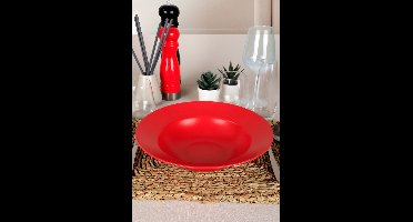 Asir - Serviceplaat - Mat Rood - 26 x 26 x 6,5 cm
