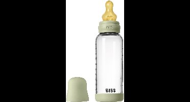 BIBS Fles - Medium Flow - 240 ml - Glas/Latex - Sage