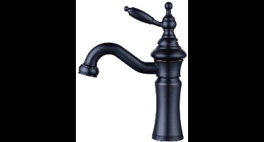 Boraboi® Moderne Zwart Afgewerkte Eengreepsmengkraan voor Badkamer en Wastafel met Waterbesparing