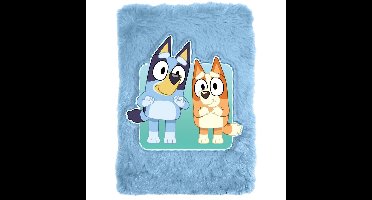 Bluey A5 notitieboekje met Pluche kaft - 15 x 21 x 2,5 CM