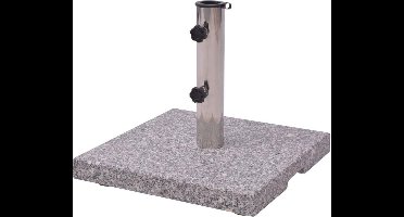 vidaXL - Parasolvoet - Graniet - 20 - kg - vierkant