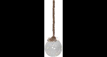 STAR Trading Jutta Kerstbal - Kerstverlichting - LED - Ø15 cm - glas/helder