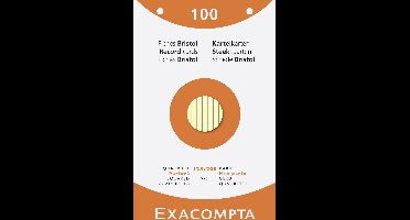 Exacompta 12x etui 100 steekkaarten bristol geruit 5x5 geperforeerd 125x200mm - Geassorteerd - 13653E