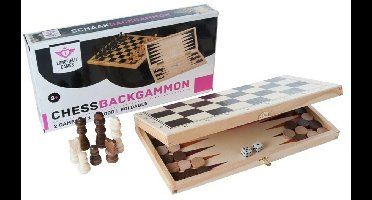 Longfield - schaak/backgammon set - 29 x 29 centimeter