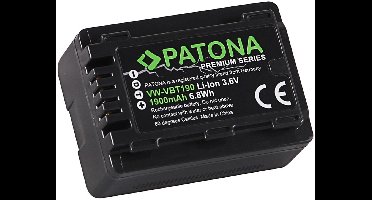 Patona Premium accu voor Panasonic VW-VBT190 / VW-VBT190E-K