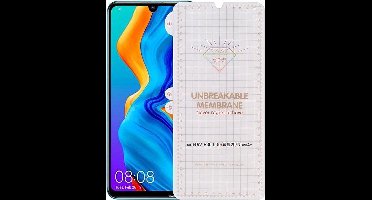 Screenprotector geschikt voor Huawei P30 Lite / P30 Lite New Edition Diamond Film Folio Screenprotector Full-screen / Transparent / Clear