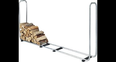 wolfcraft - Brandhoutrek - Verstelbare Houtopslag - Houtrek - Brandhoutrek binnen en buiten - haardhoutrek - brandhout opslag - 5122000