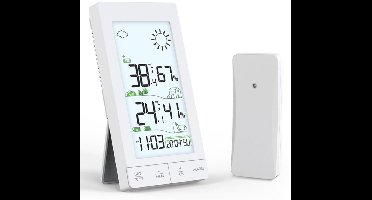 Weerstation Binnen en Buiten - Hygrometer Draadloos - Luchtvochtigheidsmeter