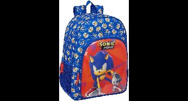 Schoolrugzak Sonic Prime Blauw 33 x 42 x 14 cm