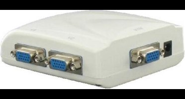 VGA splitter 1 naar 4 - actief / beige