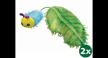 Kong flingaroorups met blad met catnip 2x 25,5x8,5x3 cm