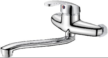 Boraboi® Wandgemonteerde Keukenmengkraan met 360° Draaibare Uitloop en Dubbele Waterfunctie voor Wastafels in Keuken en Badkamer