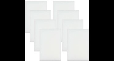 Benson Wonderspons - 8x stuks - wit - 12 cm - melamine - schoonmaken met water