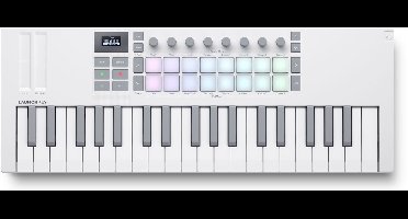 Novation Launchkey Mini 37 MK4 White - MIDI keyboard controller, wit