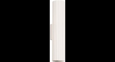 Sollux Lighting Wandlamp Karbon - 30x6.5x8.5cm - GU10 - beige - aluminium
