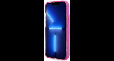 Karl Lagerfeld iPhone 14 Plus Backcover hoesje - Liquid Glitter - RSG - Roze