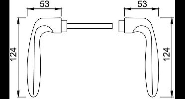 HOPPE Deurkruk, aluminium 1510, F1