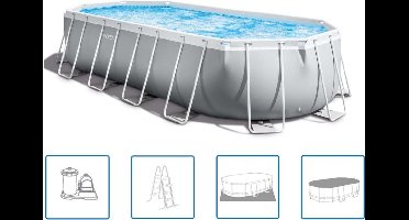 Intex Prism Frame Zwembadset ovaal 610x305x122 cm 26798GN