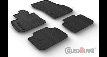 Gledring Rubbermatten passend voor BMW X2 F39 2/2018- (T profiel 4-delig + montageclips)