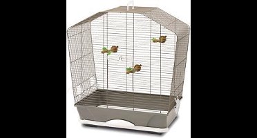 Vogelkooi Camille 40 Savic grijs/wit 54 x 32 x 55 cm