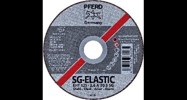 Pferd Sg Steel 61331122 Doorslijpschijf Recht 125 Mm 22.23 Mm 25 Stuks