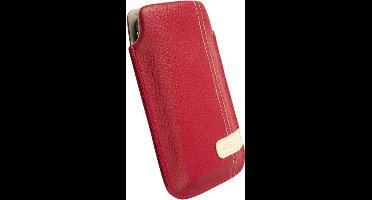 Krusell Gaia Lederen Beschermhoes - M - Rood