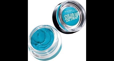 Maybelline New York - Color Tattoo 24H - 20 Turquoise Forever - Blauw - Langhoudende Crème Oogschaduw - 53 gr.