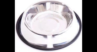 Voerbak rvs antislip 1,8 ltr