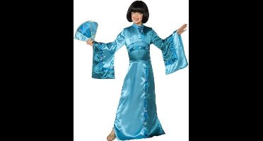 Vegaoo - Blauw meisjeskostuum Chinees