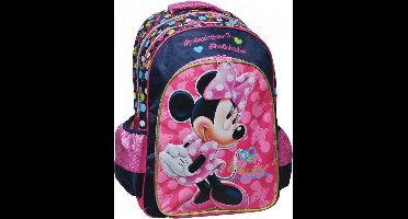 Minnie Mouse 3D rugzak groot 41cm / Goede degelijke kwaliteit en refelecterend in het verkeer!