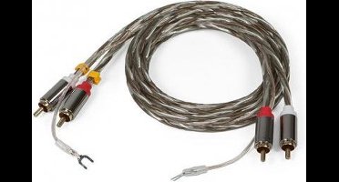 Pro-Ject Connect it RCA Kabel – Phono E kabel – 1.23 m – Transparant (per stuk – 1 stuk)