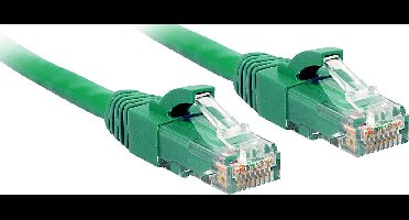 LINDY 48050 RJ45 Netwerkkabel, patchkabel CAT 6 U/UTP 5.00 m Groen 1 stuk(s)