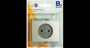 BERKER K5 Wandcontactdoos - Enkel - Inbouw - Zonder randaarde - RVS