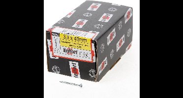 Kelfort Spaanplaatschroef platverzonken kop verzinkt T15 voldraad 3.5 x 40mm (Prijs per 200 stuks)