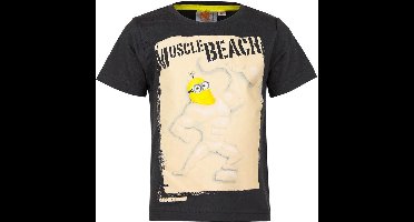 Minions t-shirt Muscle Zwart Maat 98