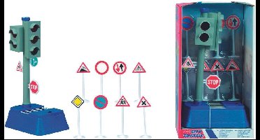 Verkeerslicht Met Licht En Borden