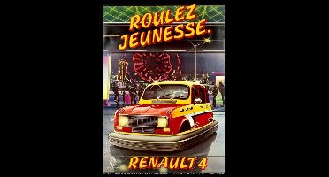 Renault 4 Metalen Wandbord 30 x 40 cm.