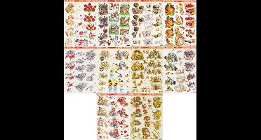10x 3DA4 Knipvellen - Voor elk wat wils - Maak prachtige kaarten en scrapbook