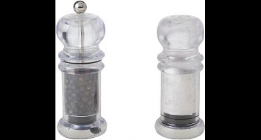 Cosy & Trendy - Peper en zout set - helder kunststof